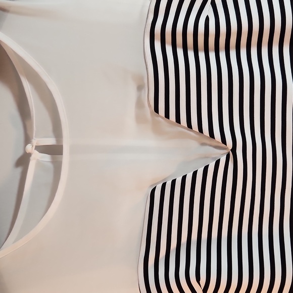 ASOS nautical stripe sheer sleeveless bodice crop top size 8 - Picture 2 of 6